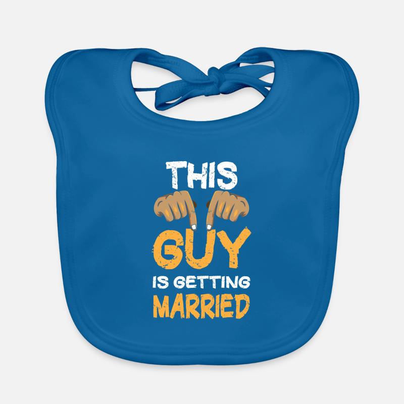 This Guy Is Getting Married Engagement Bachelor Organic Baby Bibs