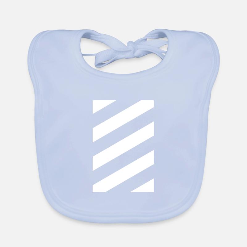 Minimalist Design - Diagonal Organic Baby Bibs