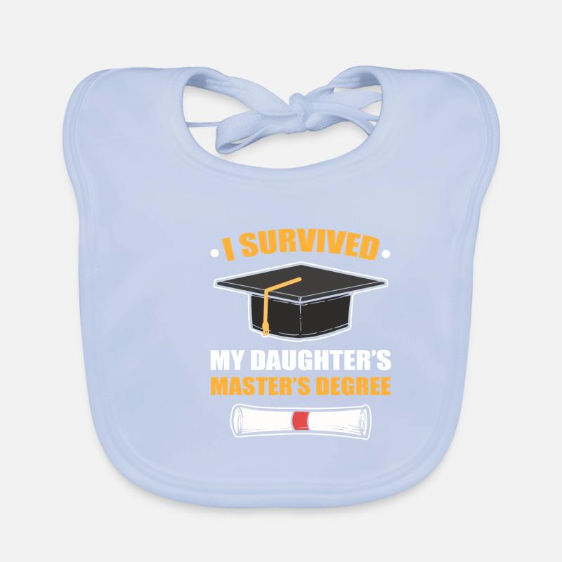 Master's Degree Graduation Ceremony Organic Baby Bibs