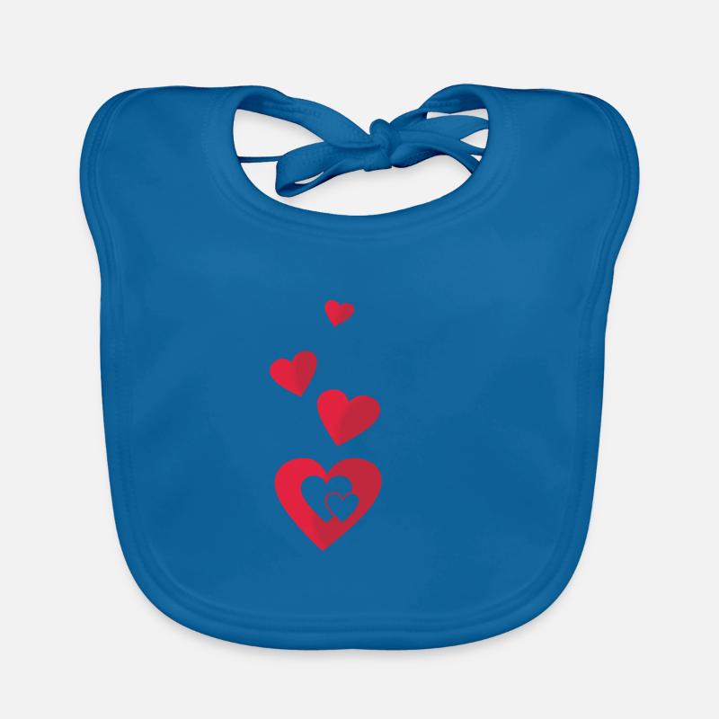 Coeurs Bavoir bio Bébé