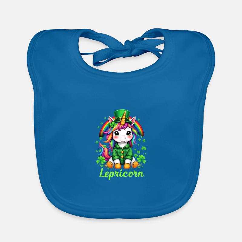 Lepricorn St. Patrick's Day Magisches Einhorn Charm Baby Bio-Lätzchen