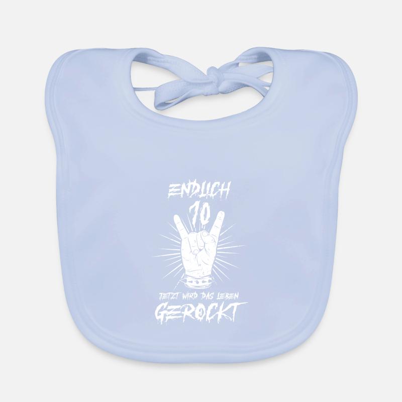 ENDLICH 10 - 10. Geburtstag Baby Bio-Lätzchen