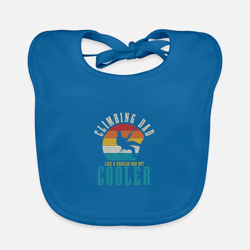 Climbing Bouldering Climber Gift Organic Baby Bibs