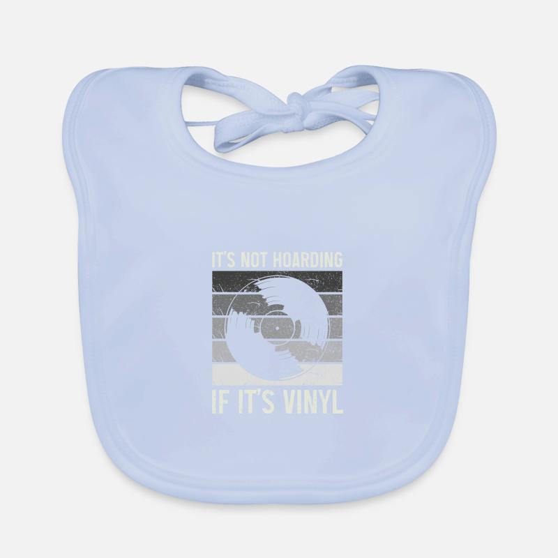 Vinyl Record Vintage DJ Gift Organic Baby Bibs