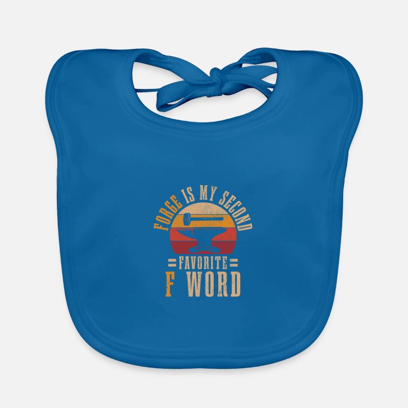 Forging Blacksmith Farrier Gift Organic Baby Bibs