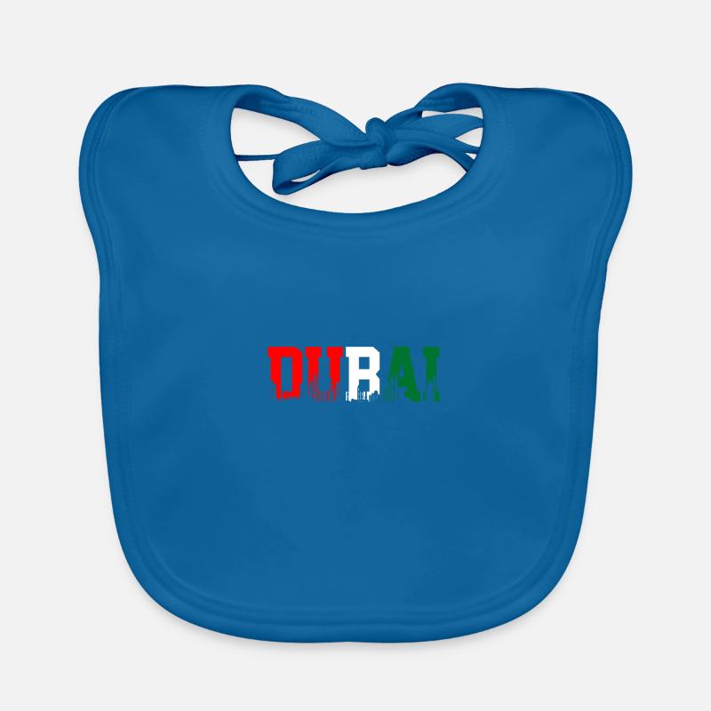 Dubai Skyline UAE Souvenir Baby Bio-Lätzchen