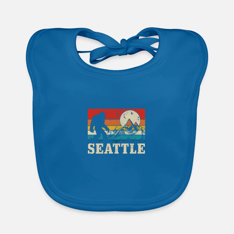 Cadeau Souvenir de Seattle Washington Bavoir bio Bébé
