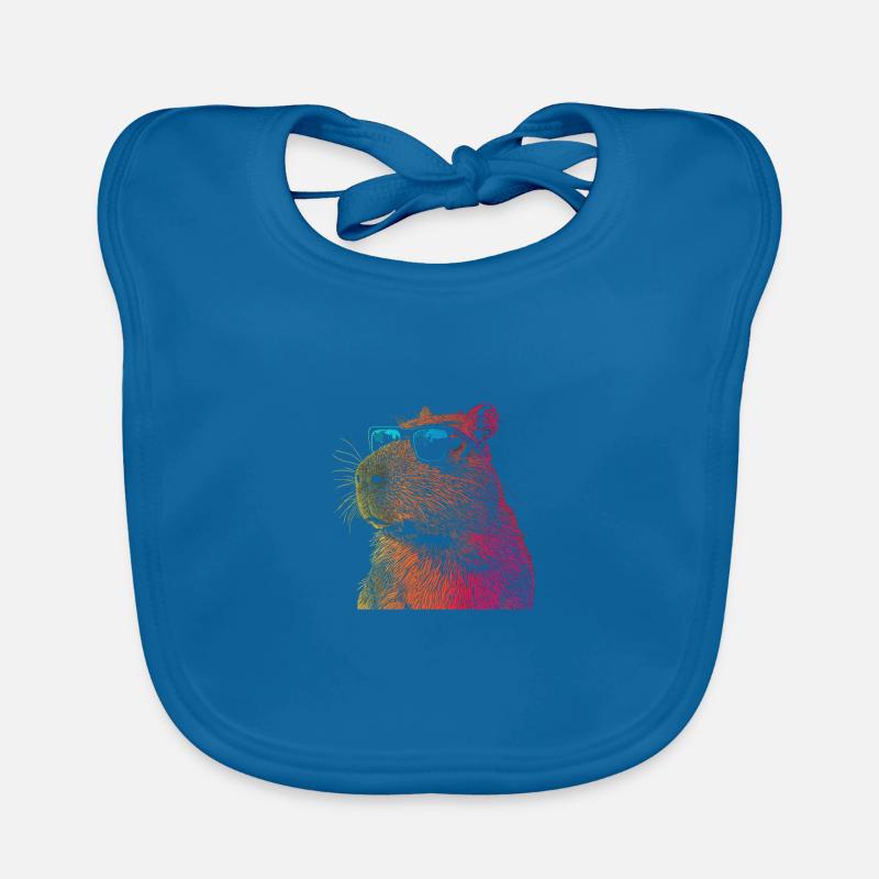 Capybara Funny Gift Organic Baby Bibs