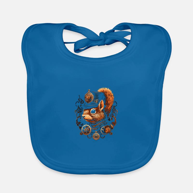 Eichhörnchen Steampunk Baby Bio-Lätzchen