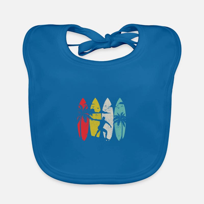 Surfen Vintage Surfer Geschenk Baby Bio-Lätzchen