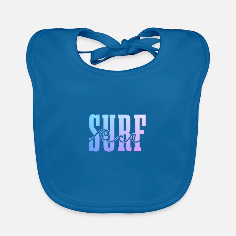 Surfer Vintage Surf Geschenk Baby Bio-Lätzchen