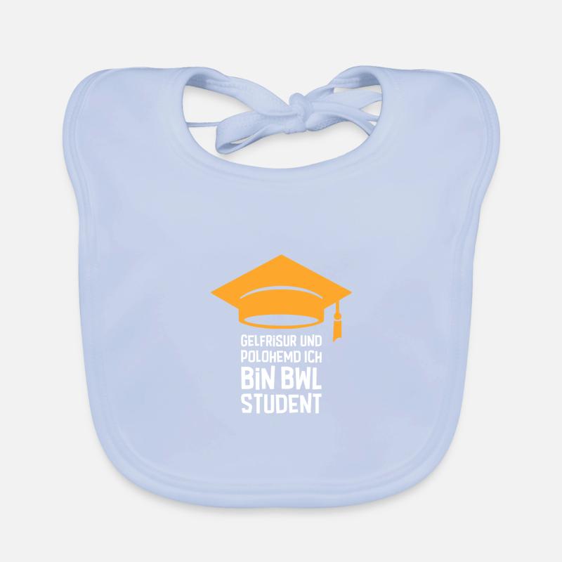 BWL Student Abschluss Bachelor Geschenk Baby Bio-Lätzchen