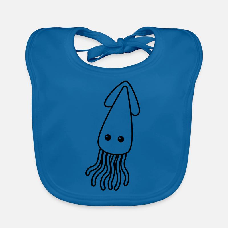 Squid Comic Animal Organic Baby Bibs