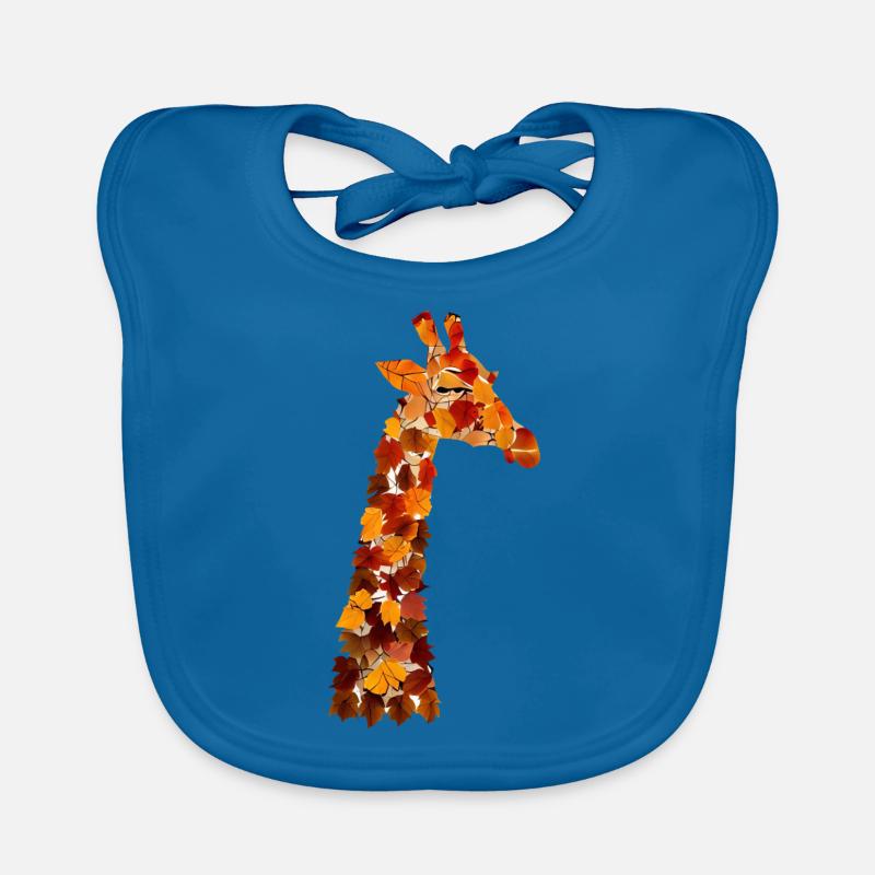 Girafe d’automne Bavoir bio Bébé