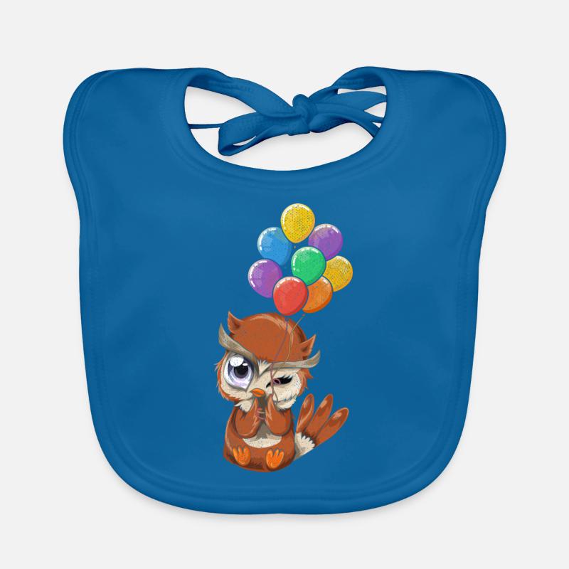 Weiser Vogel Wald Tier Geschenk Ballon Eule Baby Bio-Lätzchen