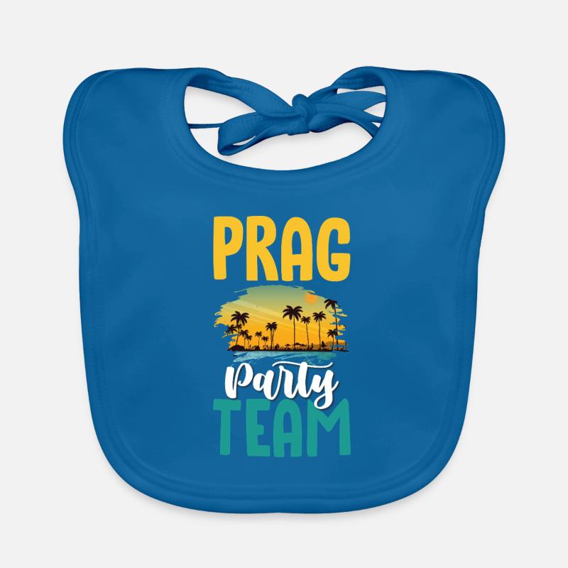 Prag Party Team Baby Bio-Lätzchen