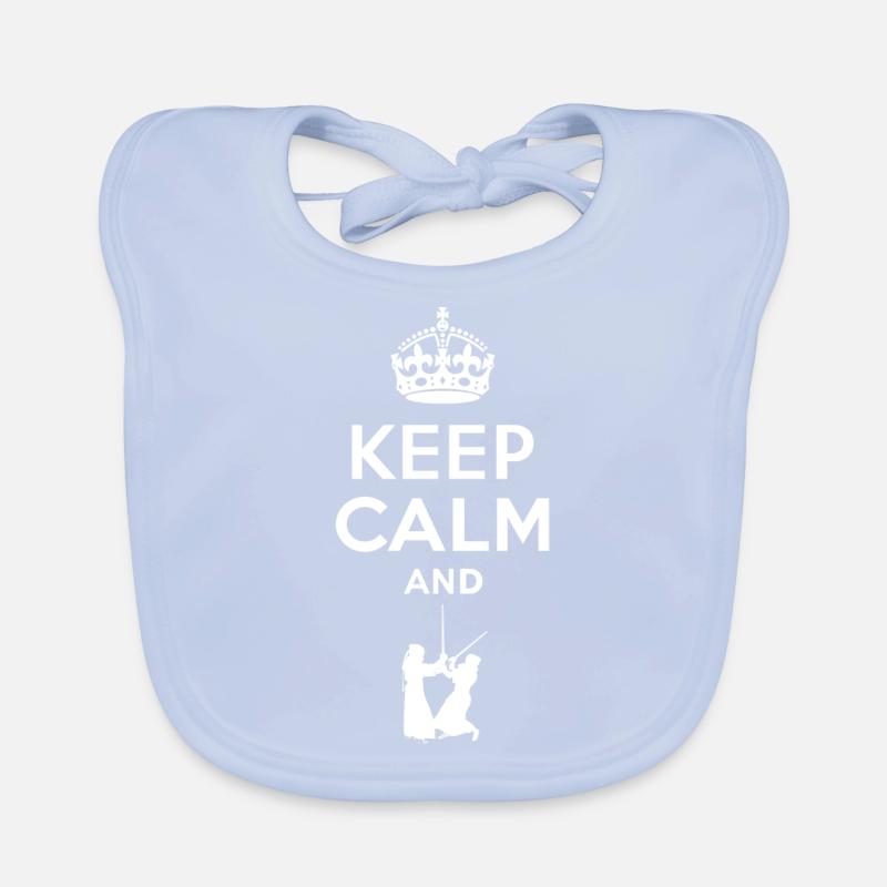 Keep Calm - Kendo Bavoir bio Bébé