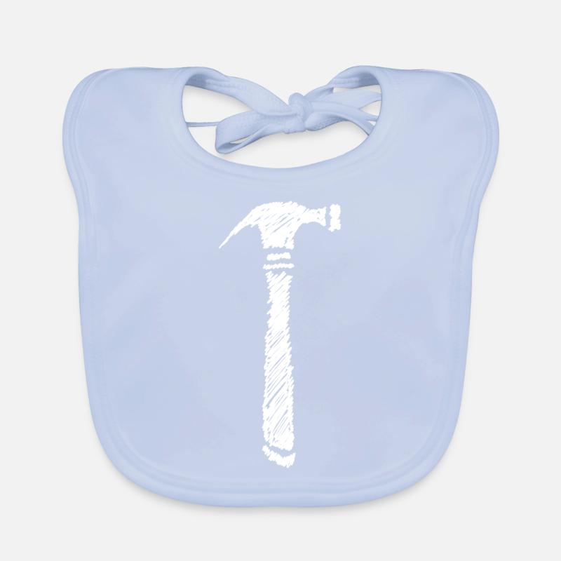 Hammer Scribbled Gift Idea Organic Baby Bibs
