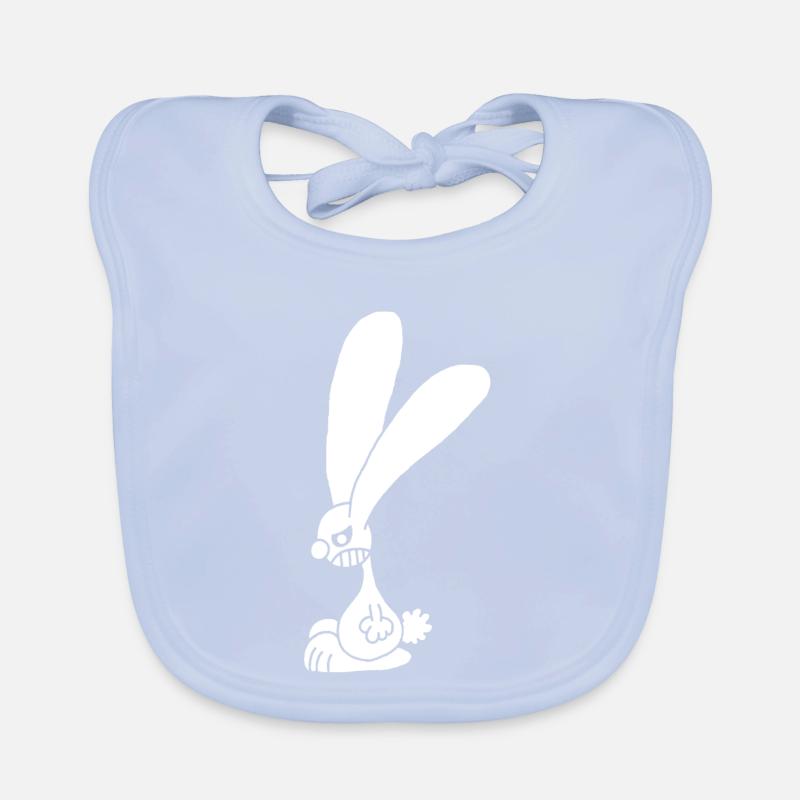 Grumpy White Rabbit Organic Baby Bibs
