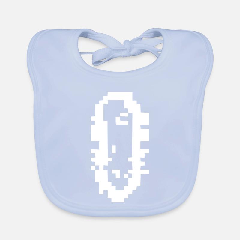 Bacteria Pixel Art Germ Organic Baby Bibs