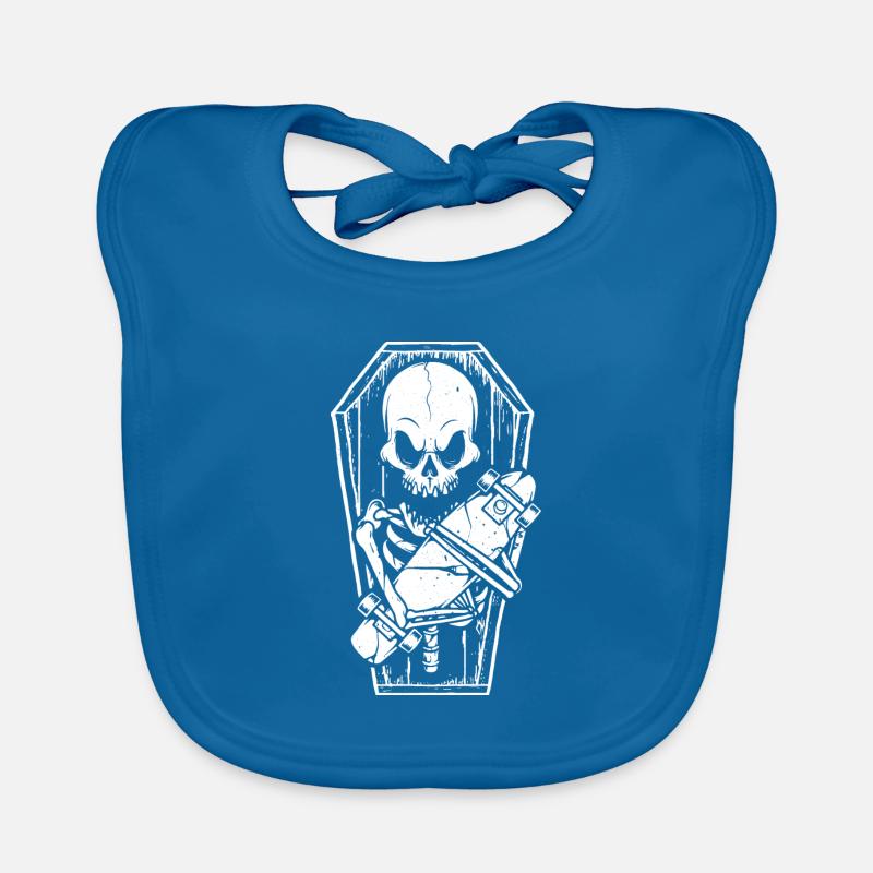 Skateboard Skull - Skate Baby Bio-Lätzchen