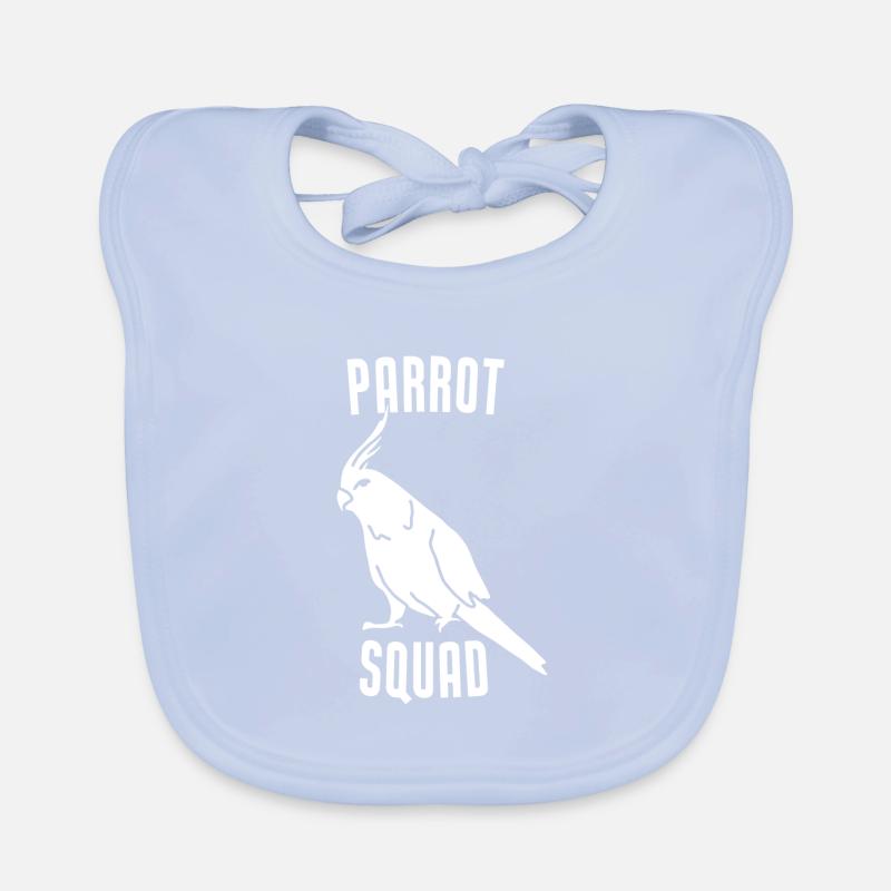 Parrot Squad Funny Parrot Lover Organic Baby Bibs