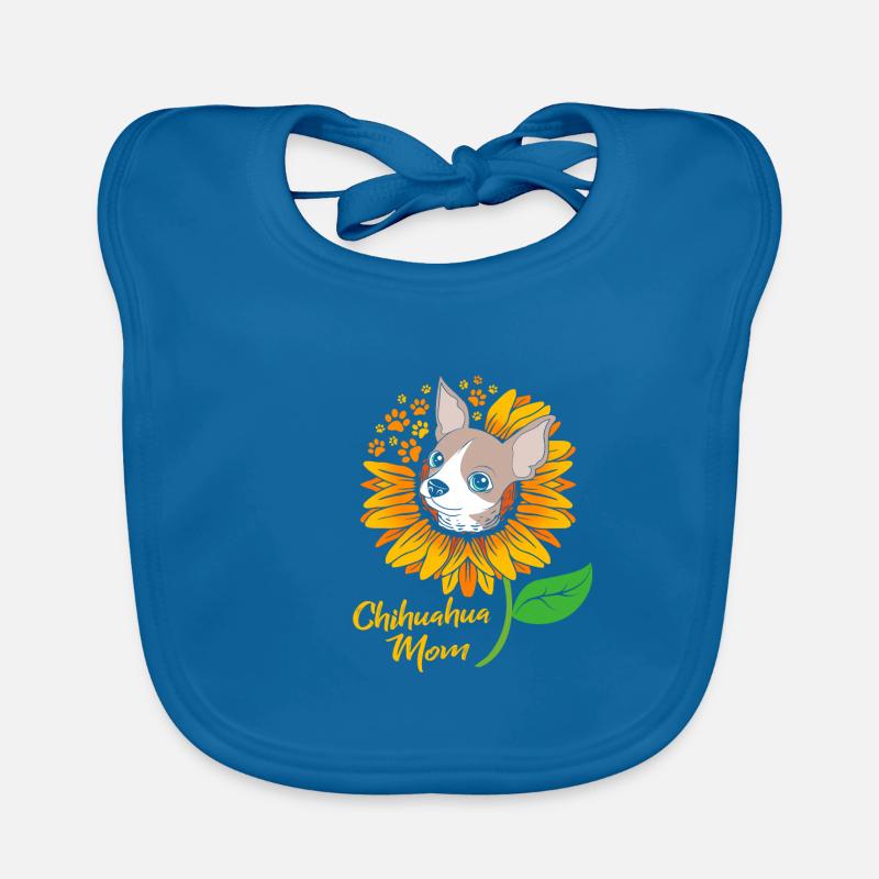 Chihuahua Mutter Muttertag Mama Baby Bio-Lätzchen