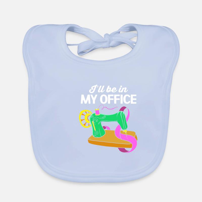 Sewing Machine Seamstress Organic Baby Bibs