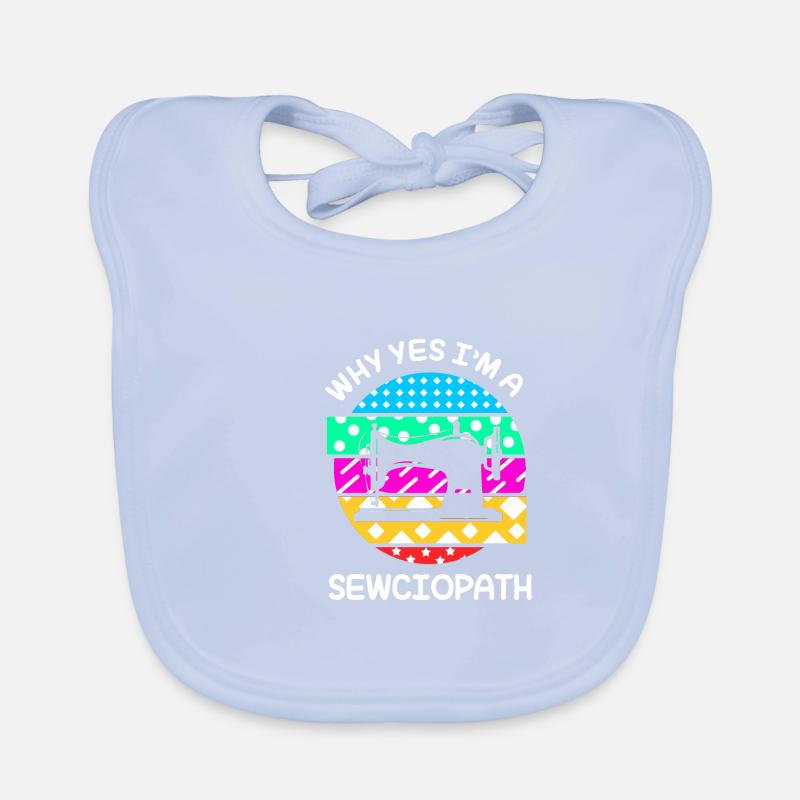 Sewing Machine Seamstress Organic Baby Bibs