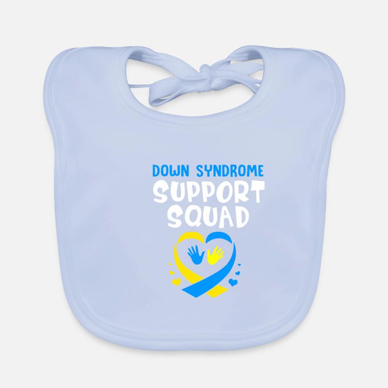 Down syndrome T21 chromosome trisomy Organic Baby Bibs