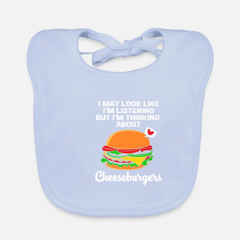 Cheeseburger Burger Baby Bio-Lätzchen