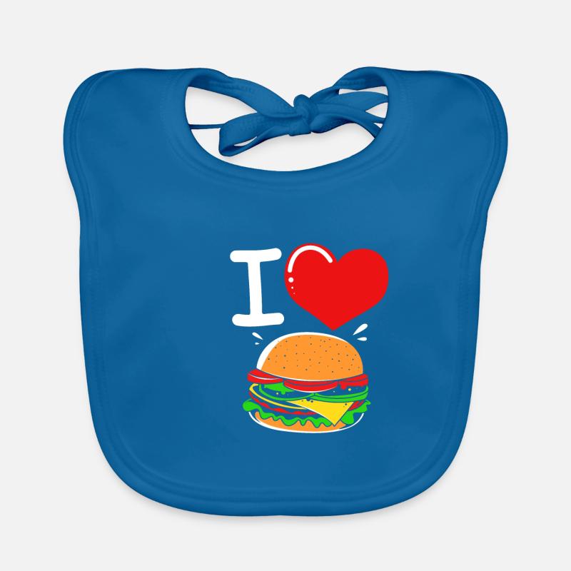 Cheeseburger Burger Organic Baby Bibs