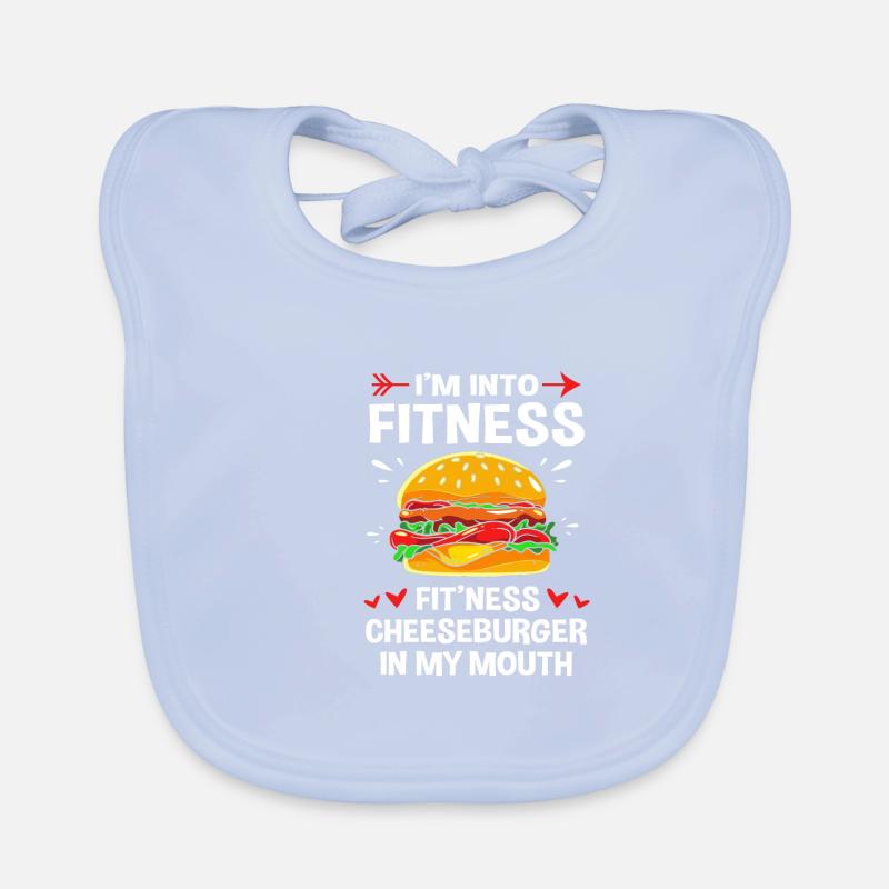 Cheeseburger Burger Organic Baby Bibs