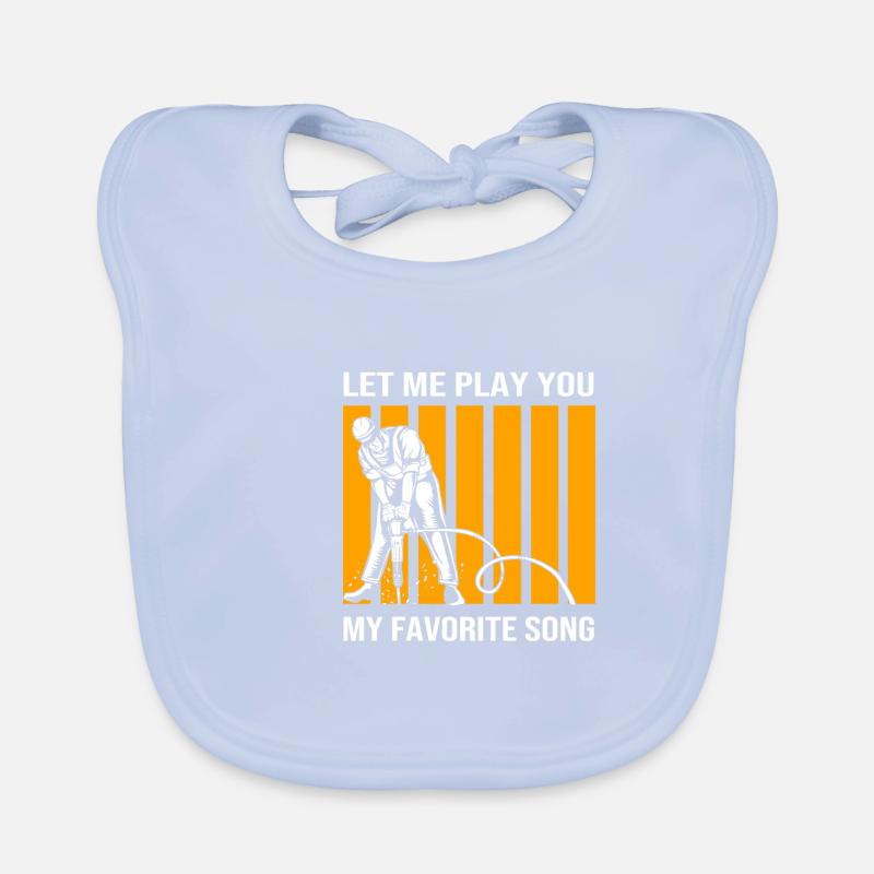 Construction worker construction site Organic Baby Bibs