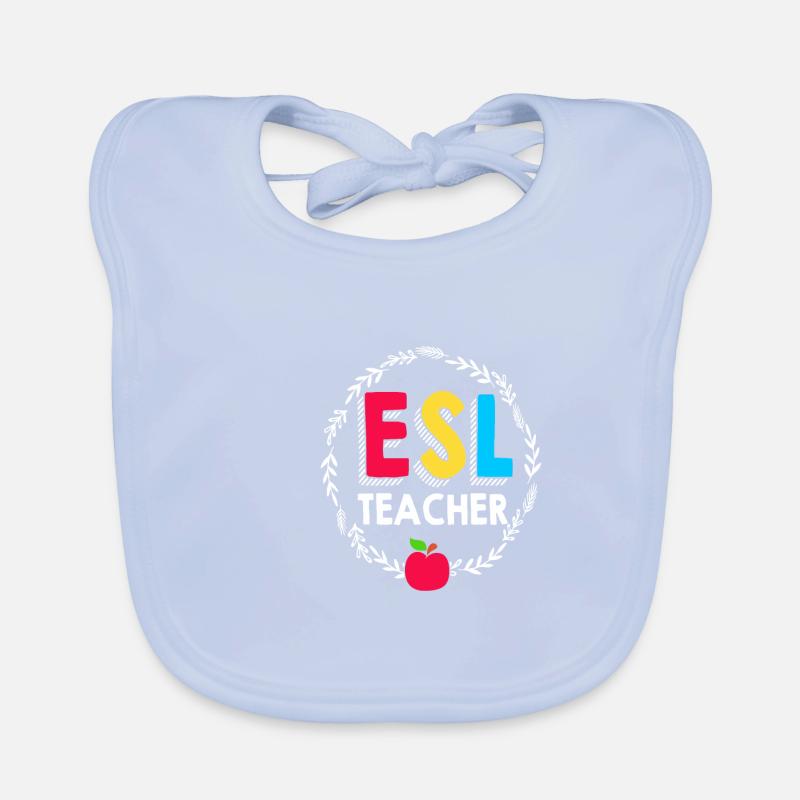 Professeur d’anglais Professeur d’anglais Bavoir bio Bébé