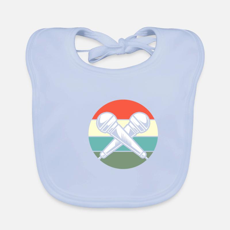 Karaoke Microphone Organic Baby Bibs