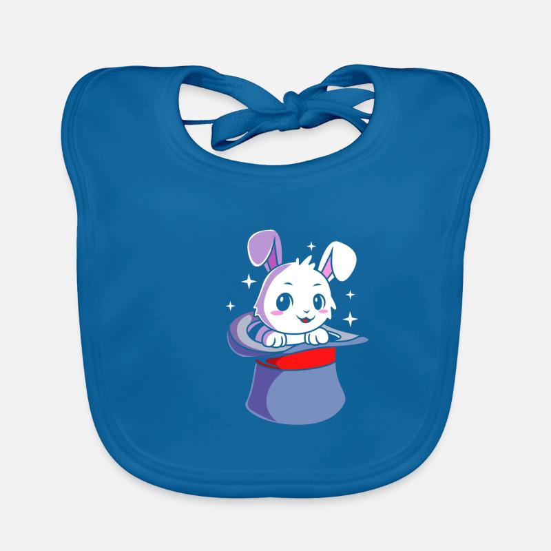 Magicien Sorcier Magicien Lapin Bavoir bio Bébé