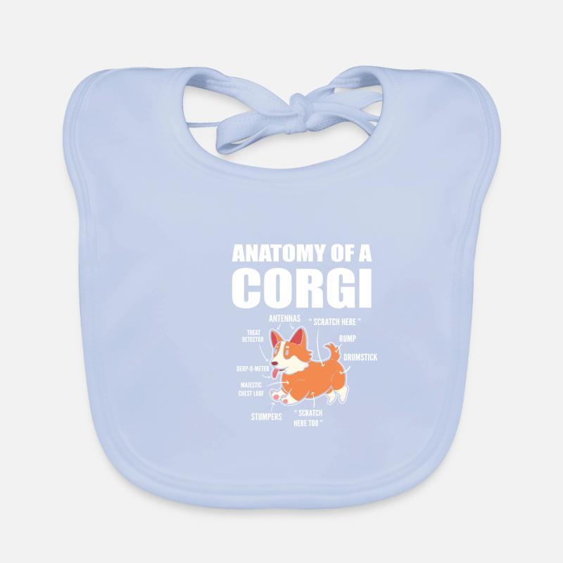 Anatomie du corgi Bavoir bio Bébé