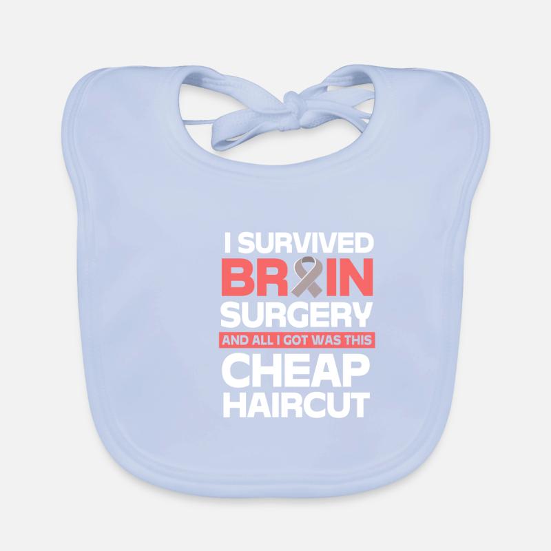 brain tumor tumor brain Organic Baby Bibs