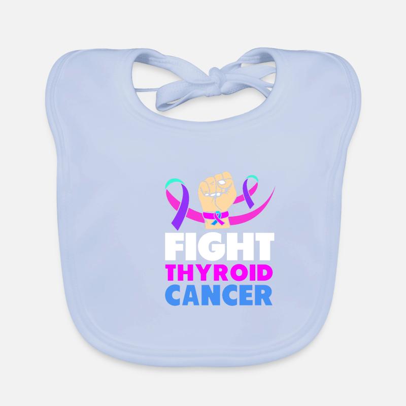 Thyroid cancer Thyroid cancer Organic Baby Bibs
