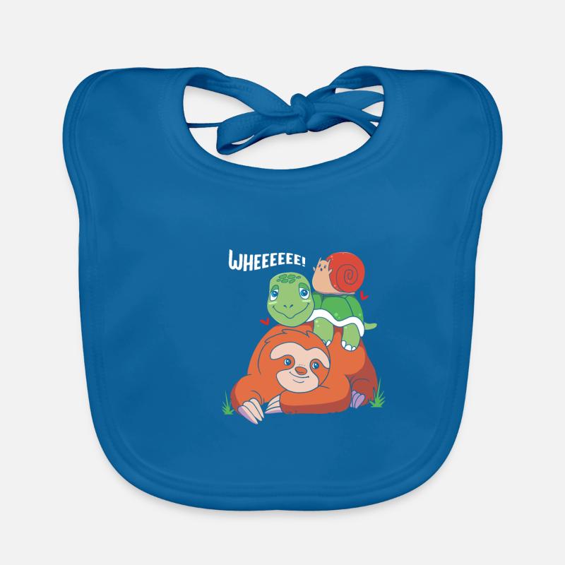 Faultier Baby Bio-Lätzchen