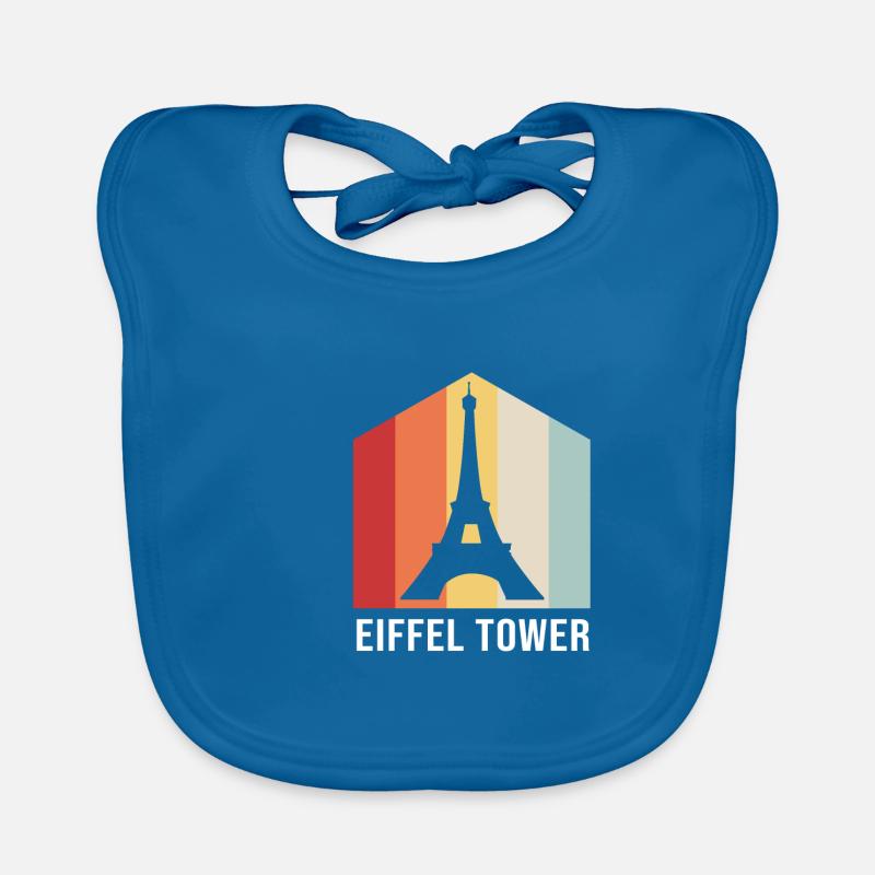 France Eiffel Tower Organic Baby Bibs
