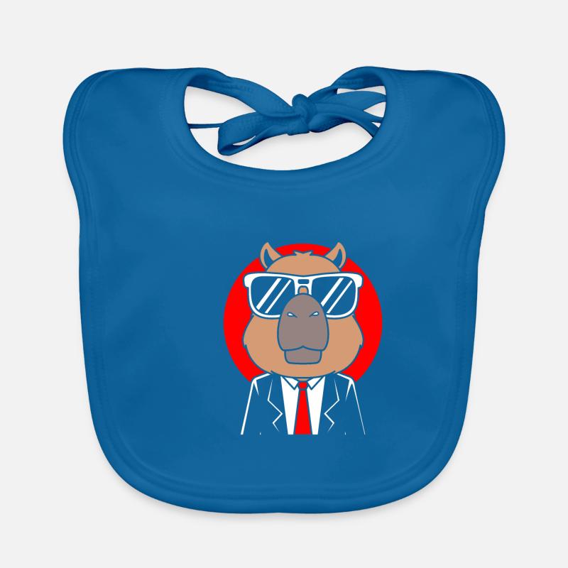 Capybara Gentleman Baby Bio-Lätzchen