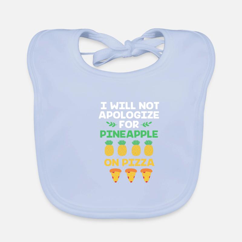 Pizza Hawaii Organic Baby Bibs