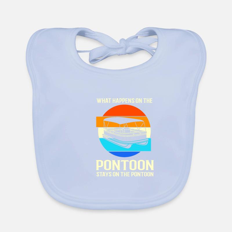 Pontonboot Boot Boote Baby Bio-Lätzchen