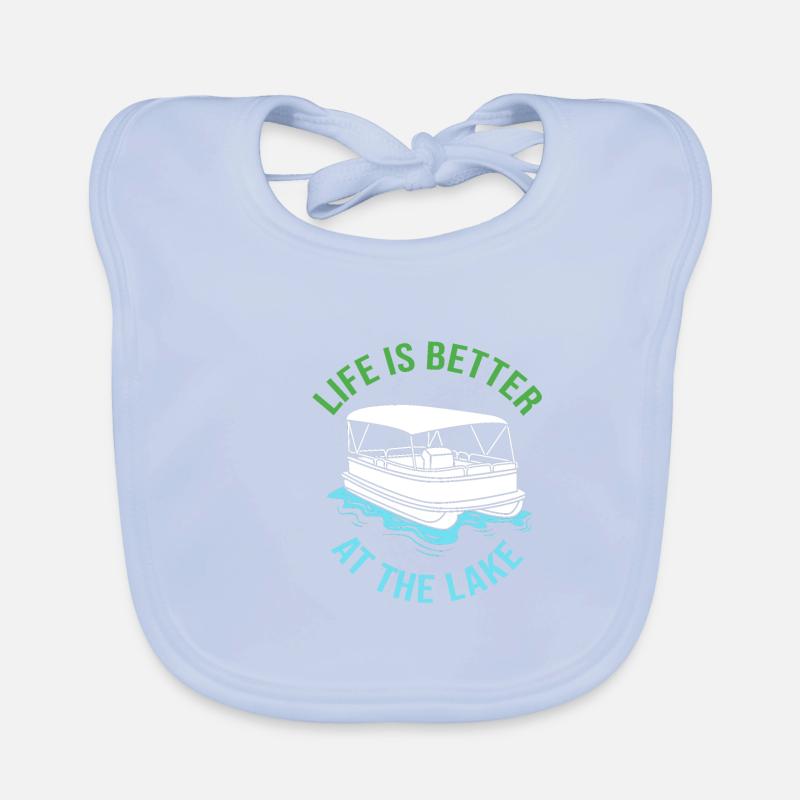 Pontonboot Boot Boote Baby Bio-Lätzchen