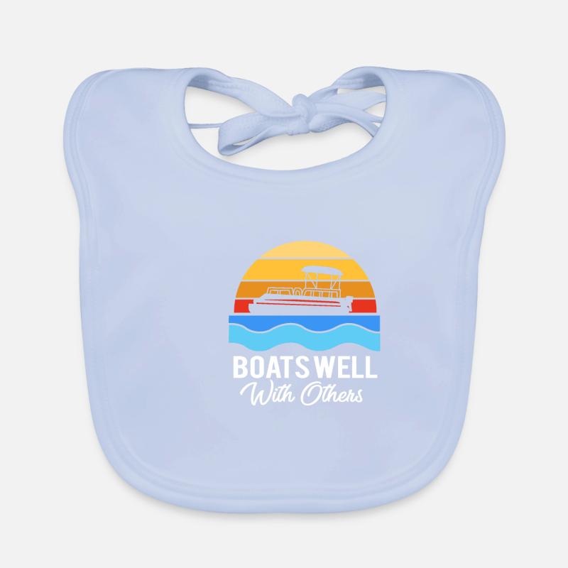 Pontonboot Boot Boote Baby Bio-Lätzchen