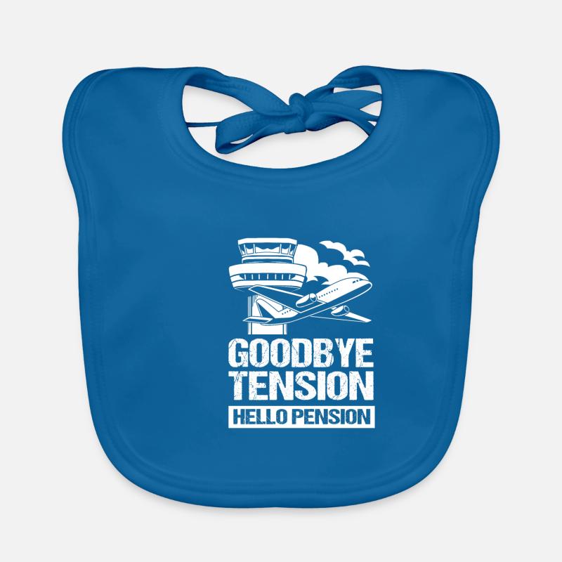 Air traffic controller Organic Baby Bibs