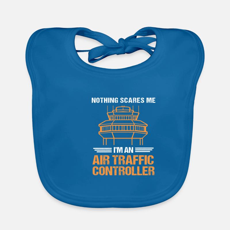 Air traffic controller Organic Baby Bibs