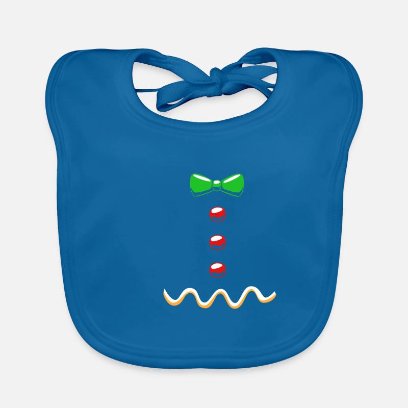 Gingerbread Man Gingerbread Heart Gingerbread Snacking Organic Baby Bibs